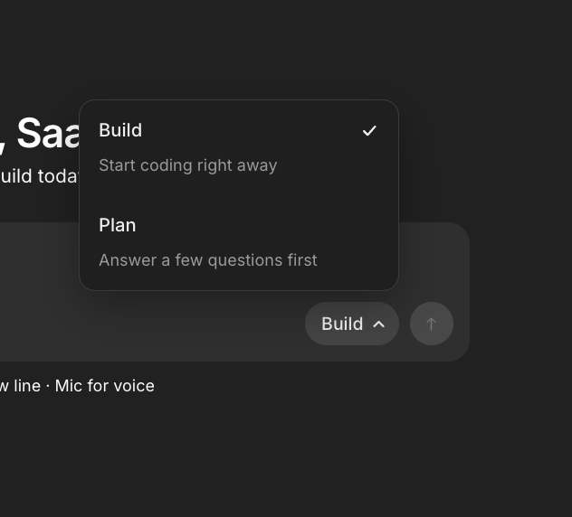 MonstarX Build and Plan modes